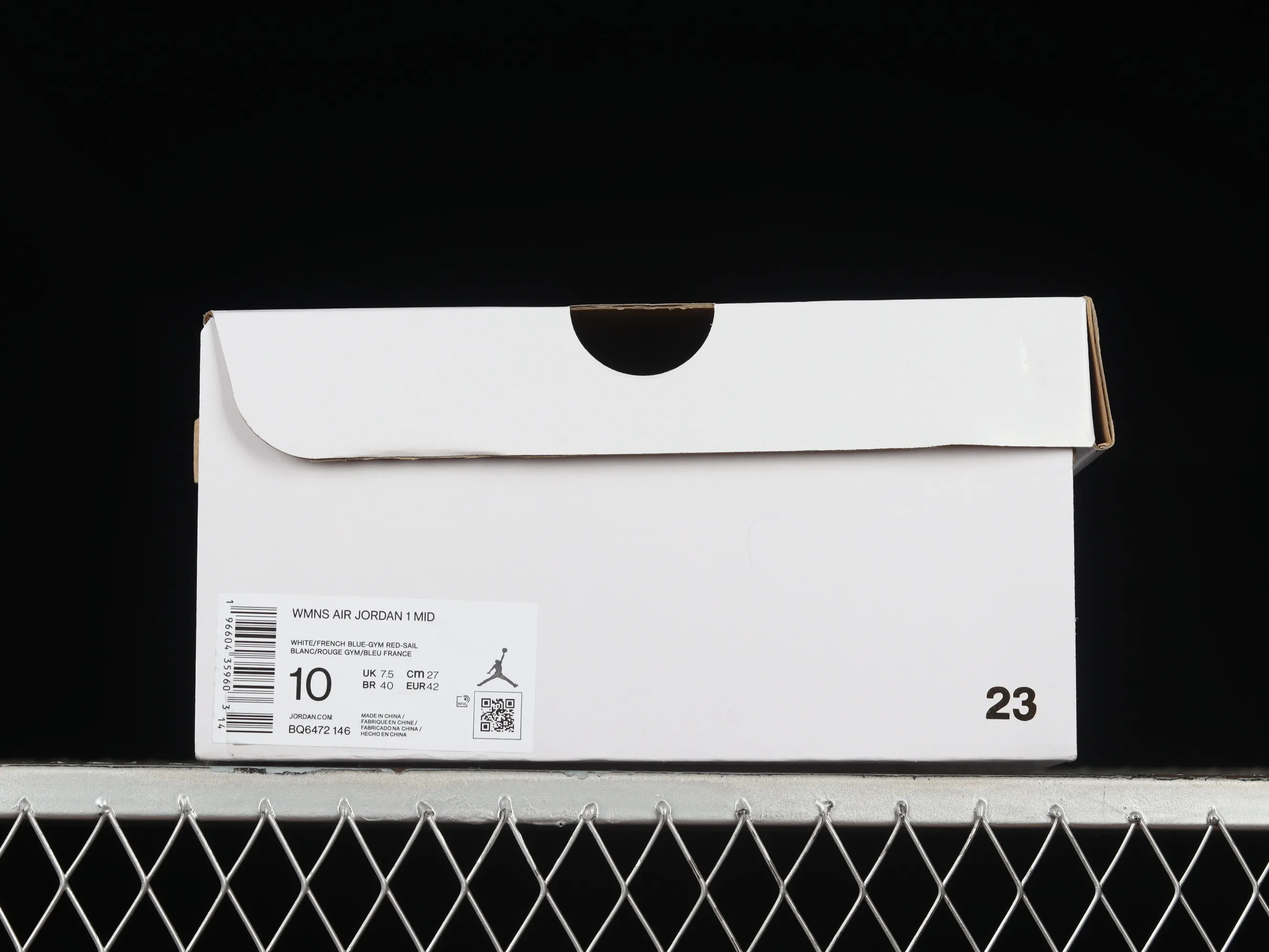 All categories Air Jordan Jordan series basketball shoes Air Jordan 1 Mid G version pure original Air Jordan 1 Mid "French Blue" AJ1 Joe 1 red and blue stitching French flag mid-top basketball shoes BQ6472-146